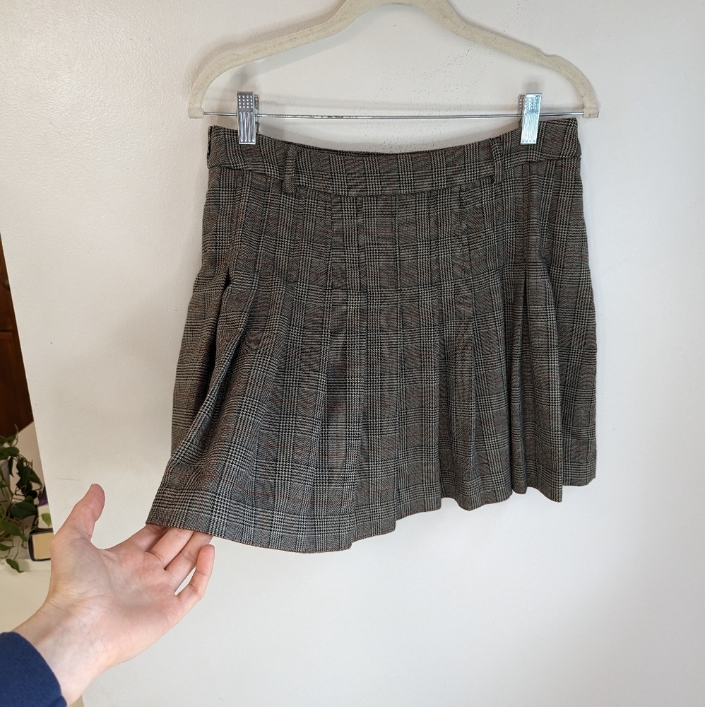 Forever 21 X Disney Plaid Faux Wrap Pleated Mini Skirt - Picture 4 of 9